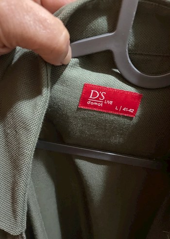 Haki Erkek Keten Gömlek Uzun Kollu - Görsel 4