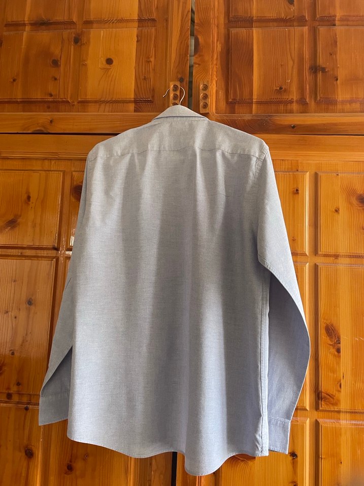 Mavi Keten Erkek Gömlek Regular Fit - Görsel 2