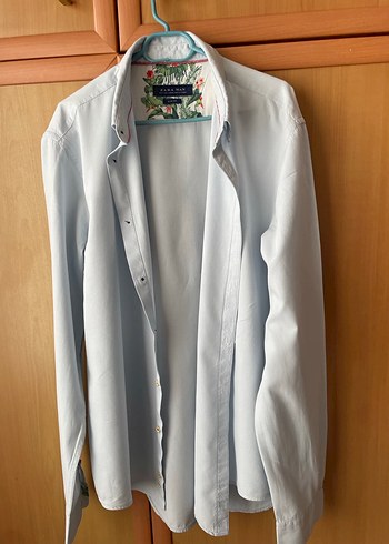 Mavi  Pamuklu Regular Fit Erkek Gömlek - Görsel 2