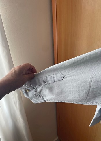 Mavi  Pamuklu Regular Fit Erkek Gömlek - Görsel 4