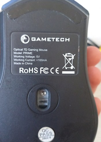  Beden Renk Kablolu Siyah Gaming Mouse