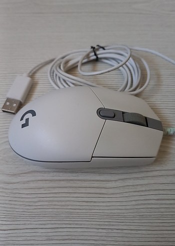 Logitech Beyaz Logitech Kablolu Gaming Mouse