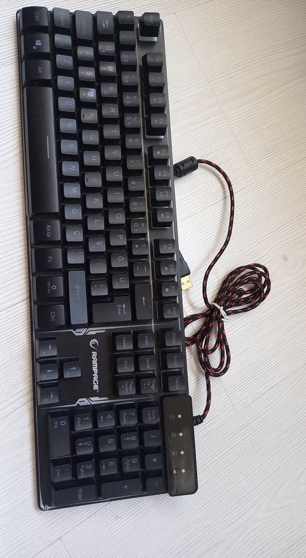 Rampage Siyah Kablolu Mekanik Klavye - Görsel 2