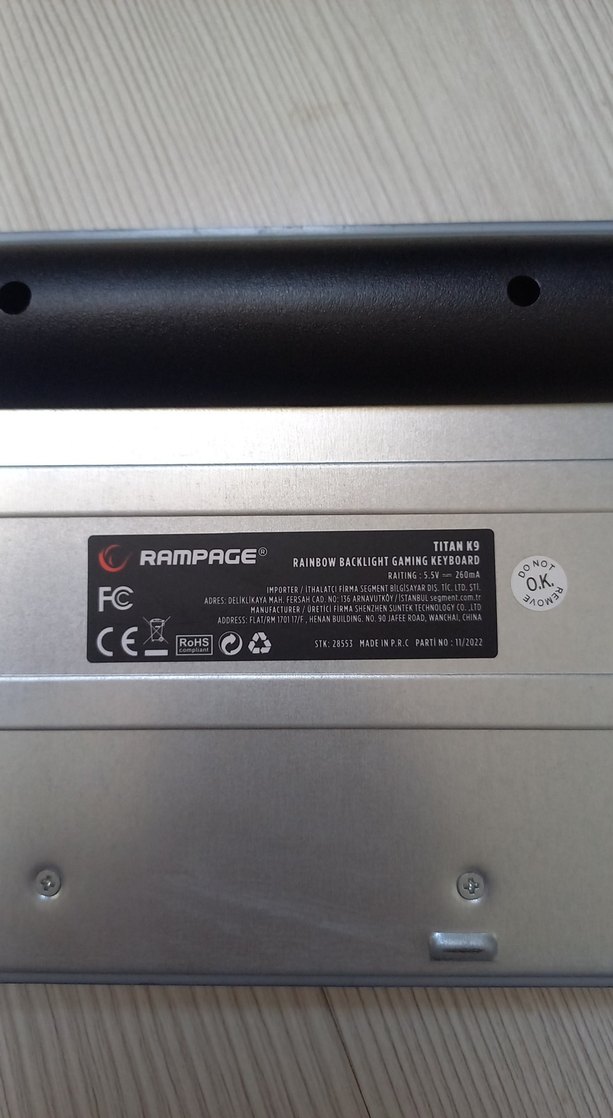 Rampage Siyah Kablolu Mekanik Klavye - Görsel 5