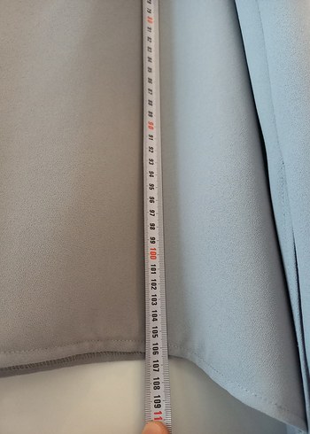 Gri Uzun Kollu Püsküllü Kadın Elbise -tunik - Görsel 5