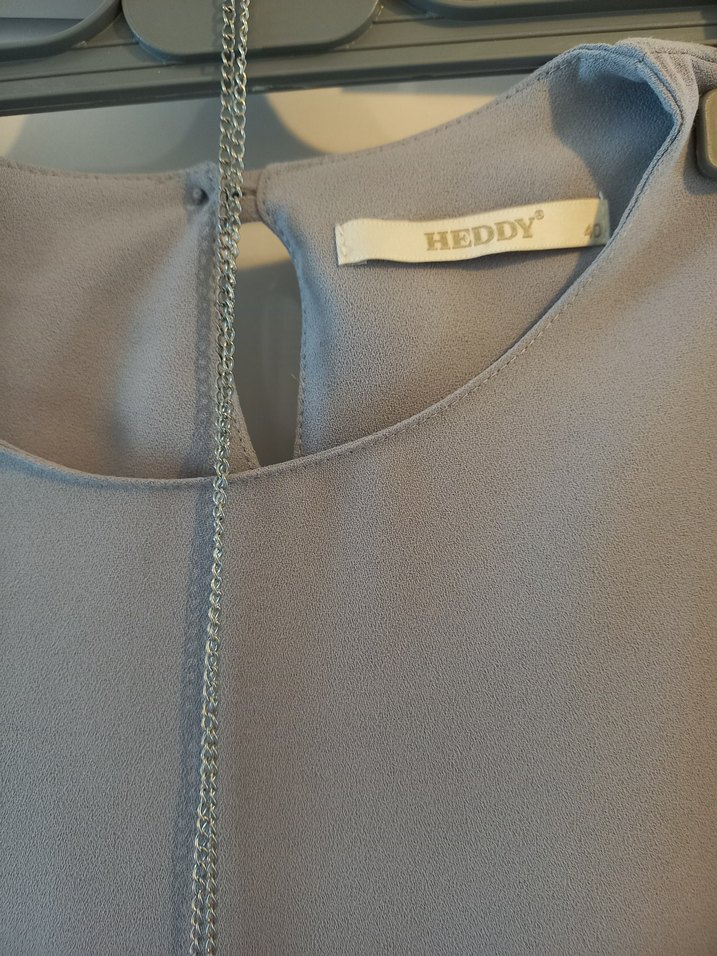 Gri Uzun Kollu Püsküllü Kadın Elbise -tunik - Görsel 3