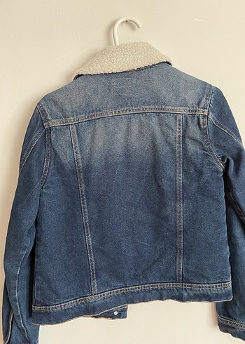 xs Beden Düğmeli Kadın Mavi Denim Ceket