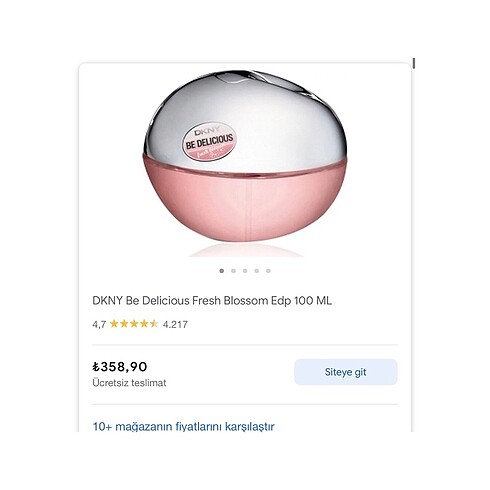 Orijinal DKNY be delicious fresh blossom edp parfüm