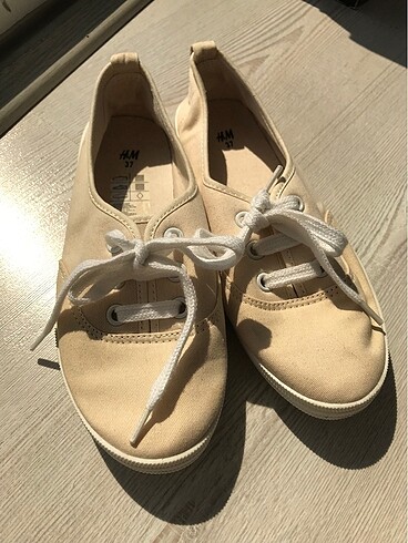 H&M Keten Bağcıklı ayakkabı/ Espadril