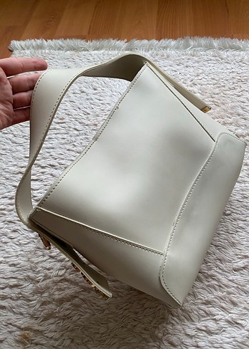 Bej Deri Kadın Çanta - Görsel 2