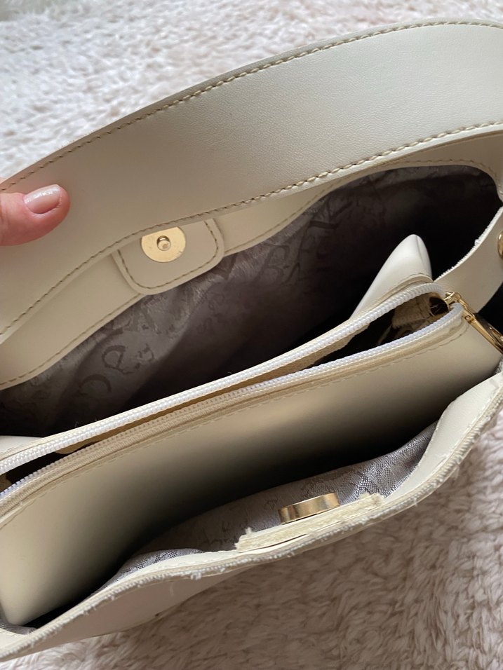 Bej Deri Kadın Çanta - Görsel 4