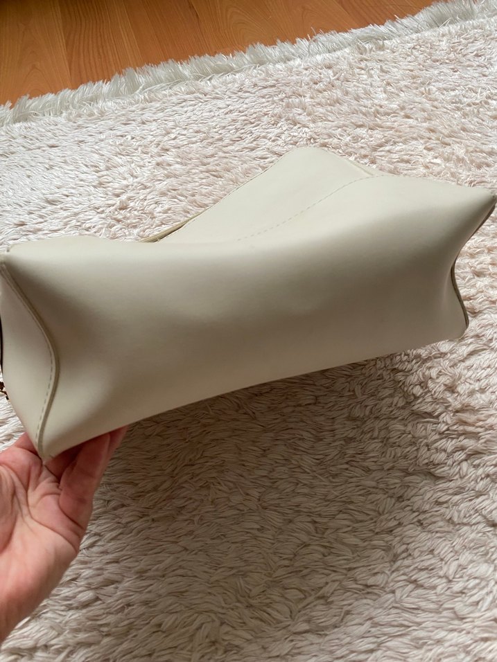 Bej Deri Kadın Çanta - Görsel 5