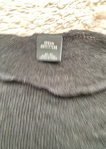 Hafif transparan siyah triko kazak - Görsel 3