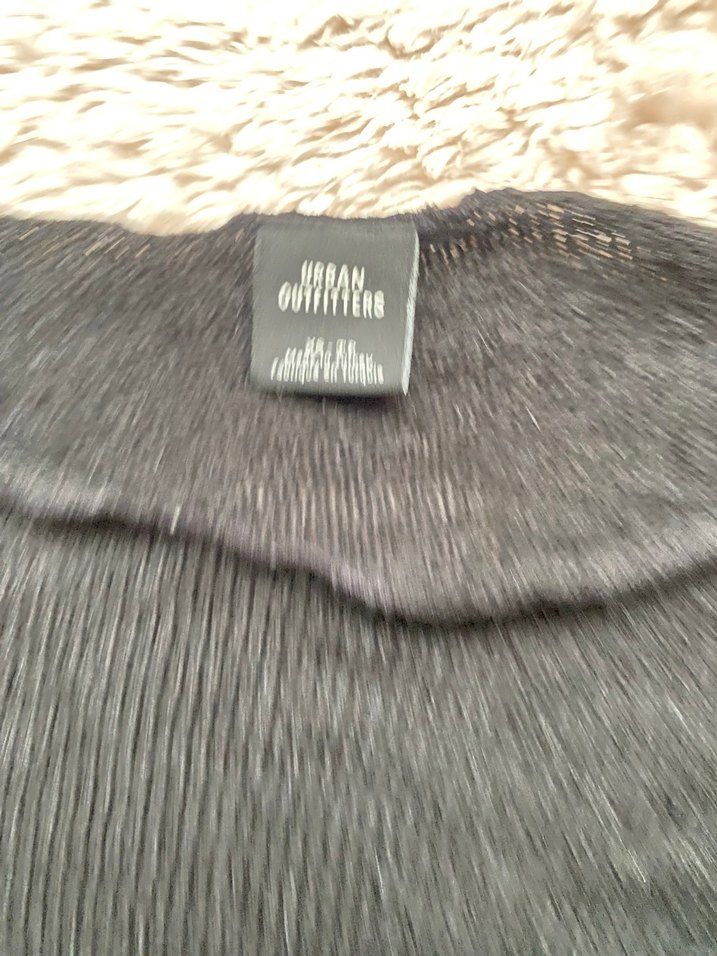 Hafif transparan siyah triko kazak - Görsel 3