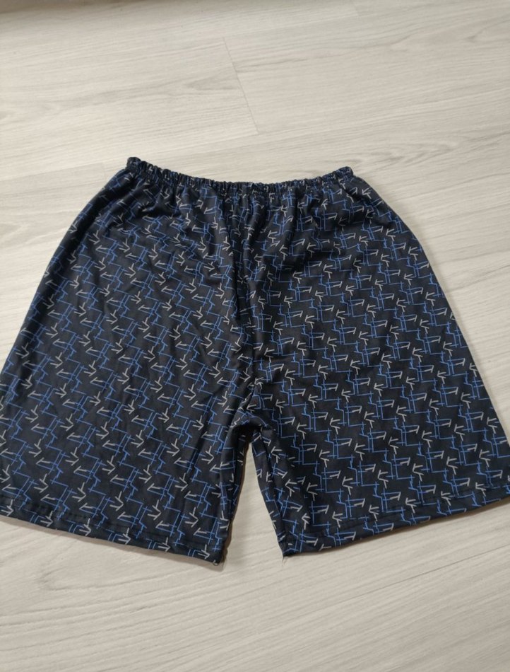 5 li Erkek Mavi Rahat Pileli Şortlar - Görsel 4