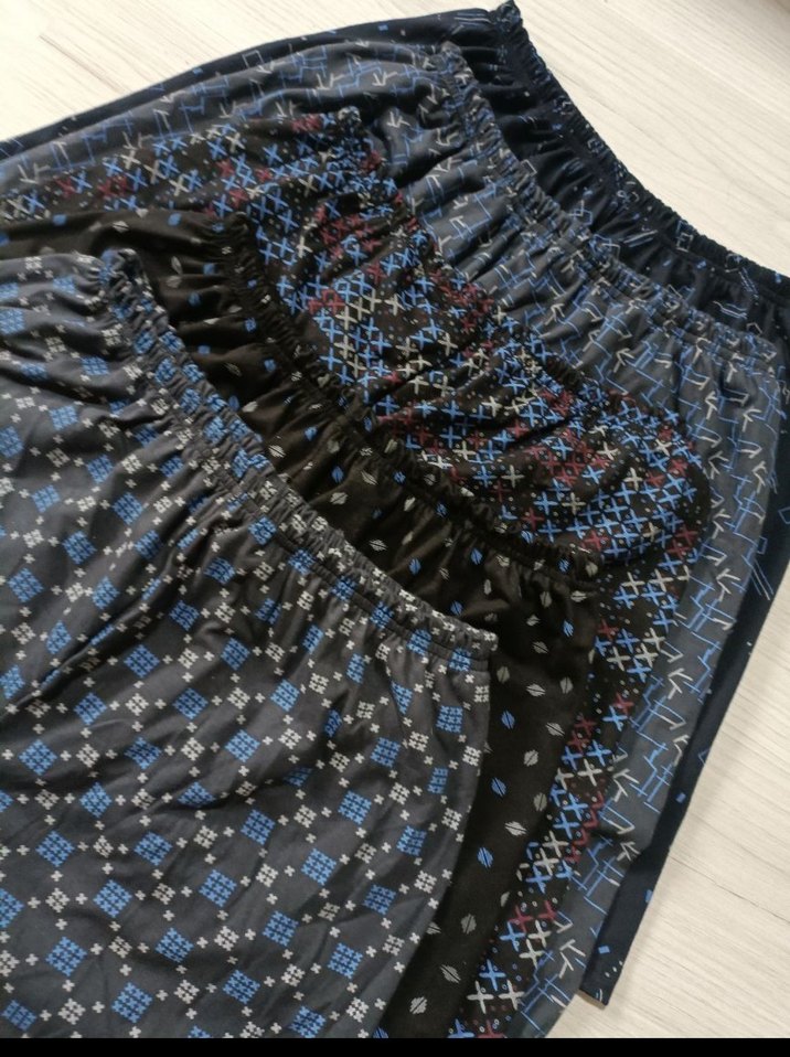 5 li Erkek Mavi Rahat Pileli Şortlar - Görsel 2