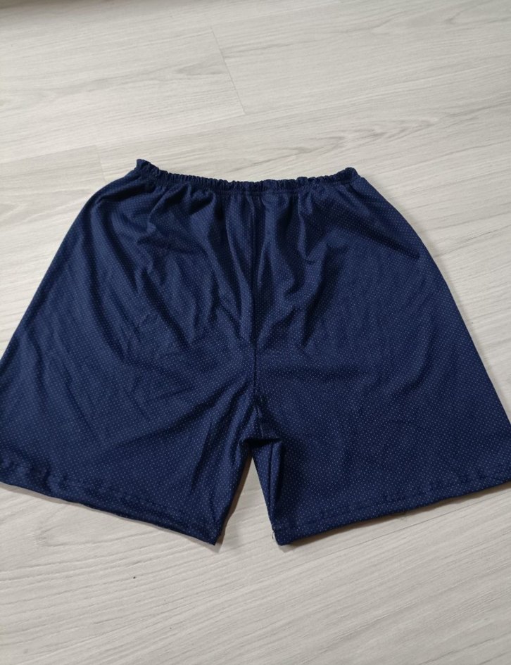 5 li Erkek Mavi Rahat Pileli Şortlar - Görsel 3