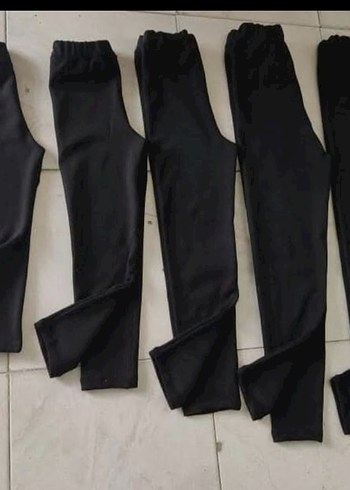 3 adet çocuk Pamuklu likralı Tayt - Görsel 3