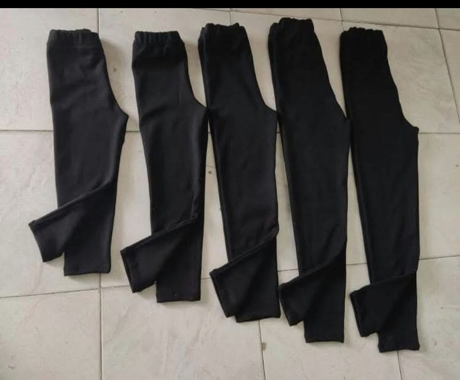 3 adet çocuk Pamuklu likralı Tayt - Görsel 3