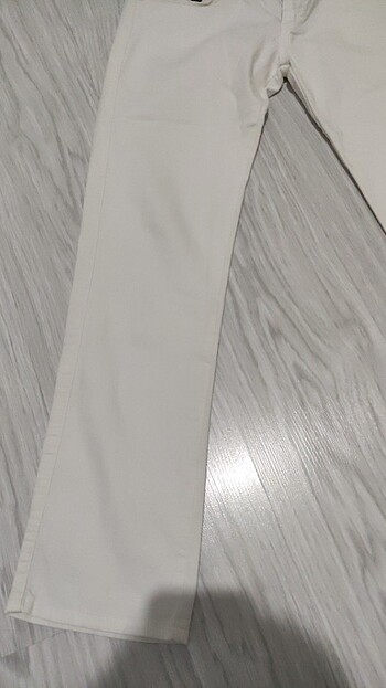 Beyaz gabardin pantolon - Görsel 2