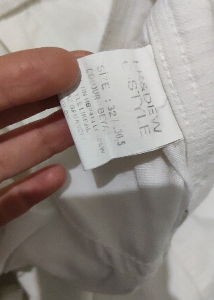 Beyaz gabardin pantolon - Görsel 5