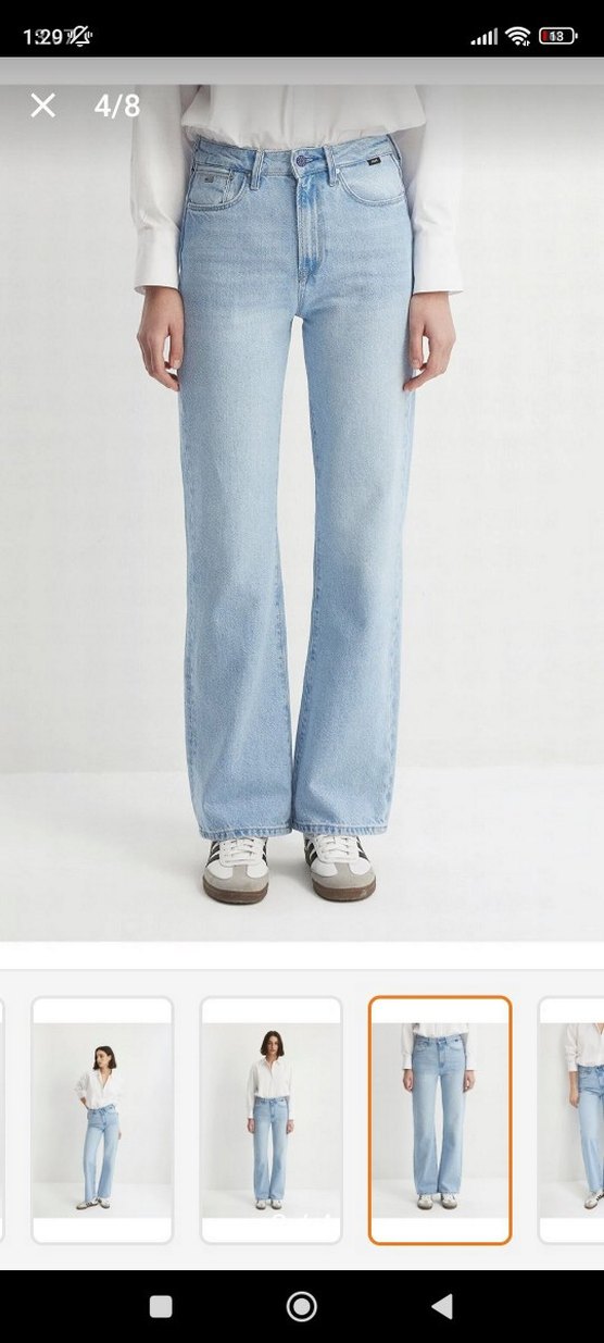 Açık Mavi Denim Pantolon - Görsel 2