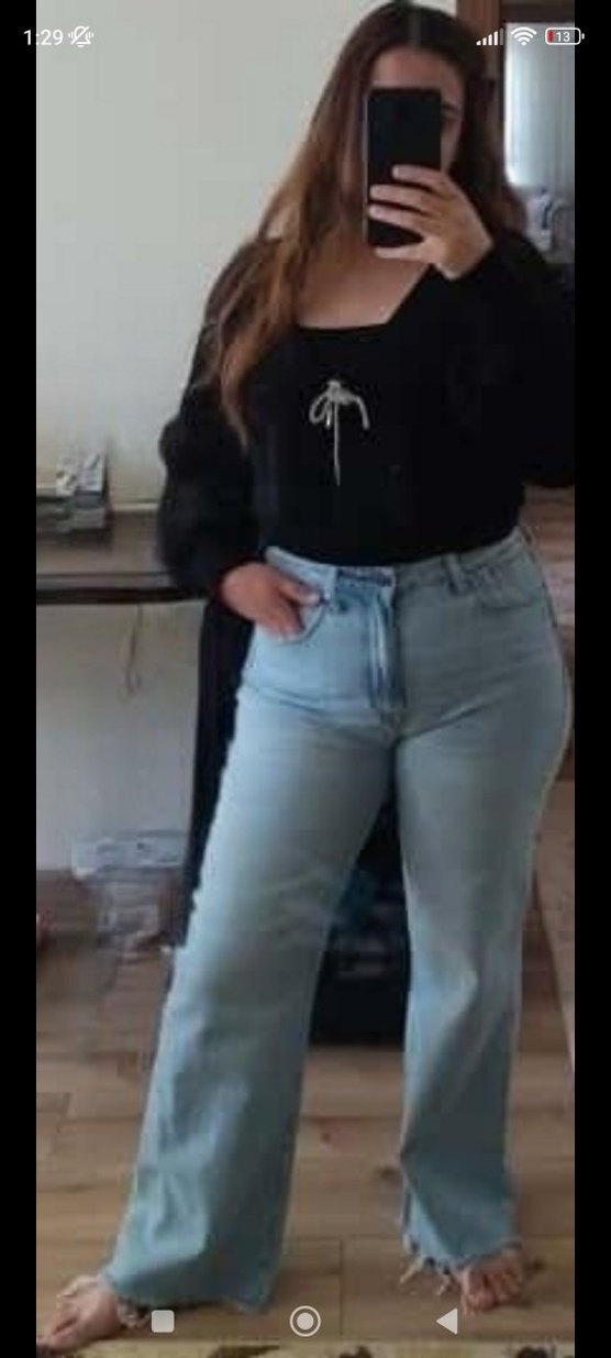 Açık Mavi Denim Pantolon - Görsel 3