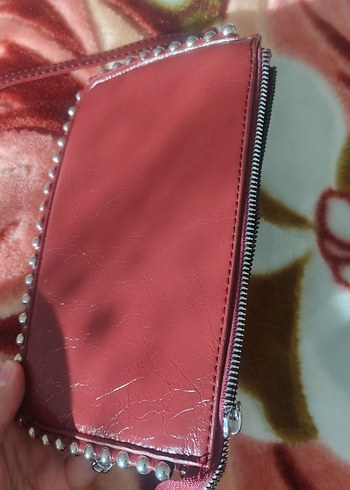 bordo Parlak Deri Kadın Çanta - Görsel 2