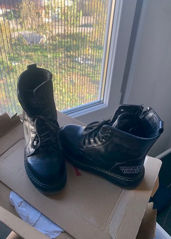 Siyah Deri Punk Botlar - Görsel 4