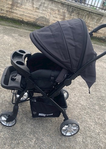 Siyah Bebek Arabası Çok Fonksiyonlu - Görsel 2