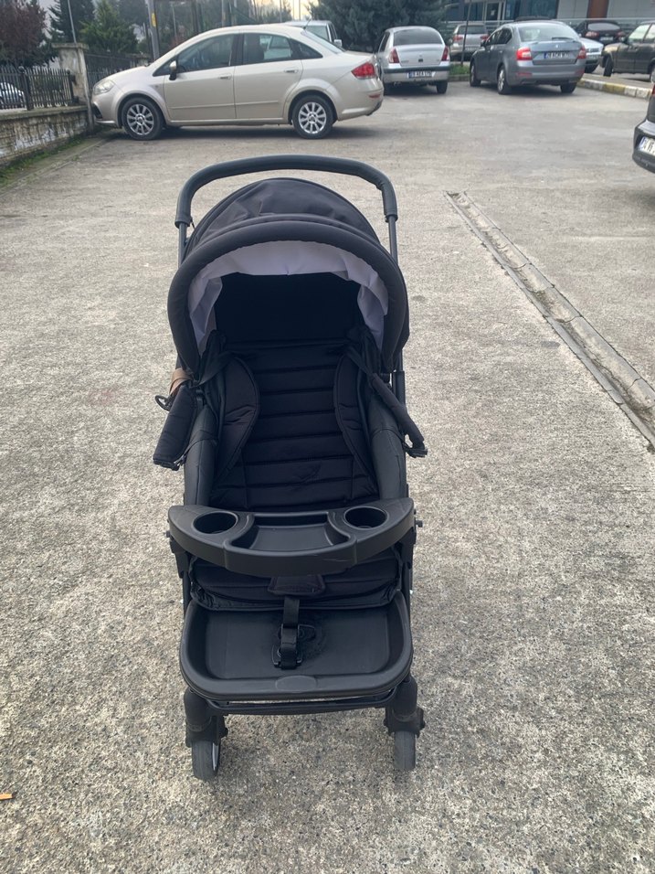 Siyah Bebek Arabası Çok Fonksiyonlu - Görsel 4