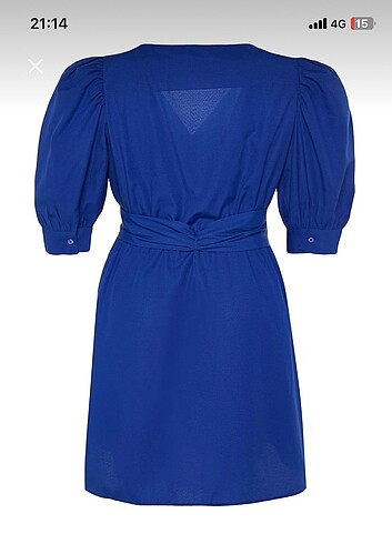 36 Beden mavi Renk Trendyol elbise