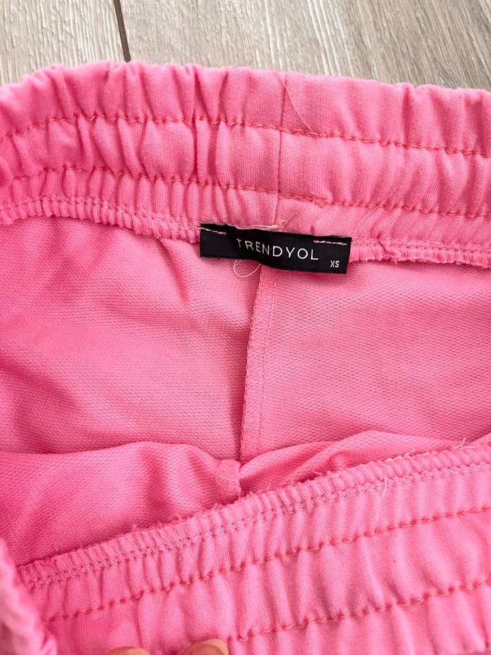 Pembe Bol Kesim Midi Spor Eşofman - Görsel 3