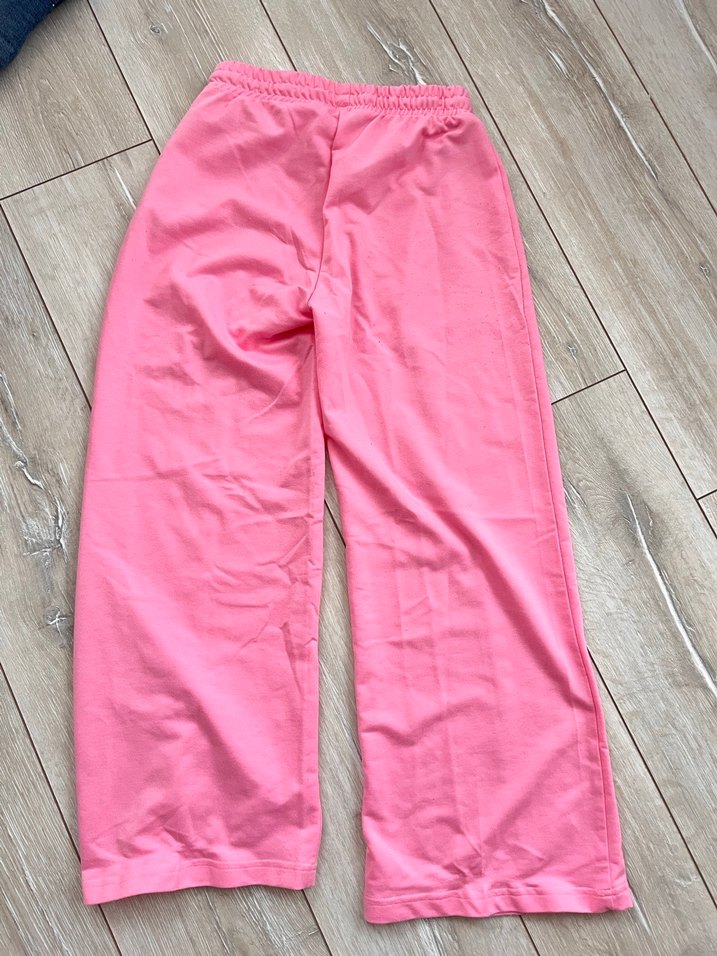 Pembe Bol Kesim Midi Spor Eşofman - Görsel 4