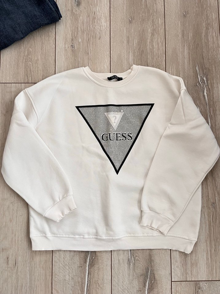 GUESS Beyaz Kadın Sweatshirt - Görsel 2