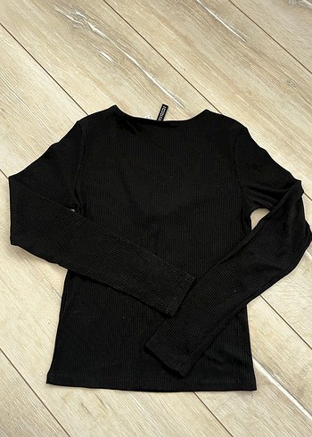 H&M Fermuarlı V Yaka Uzun Kollu Kazak - Görsel 4