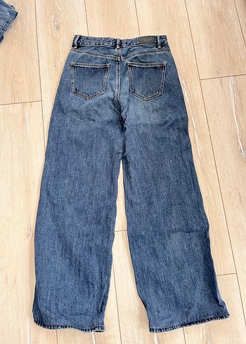 Stradivarius koyu mavi jean - Görsel 6