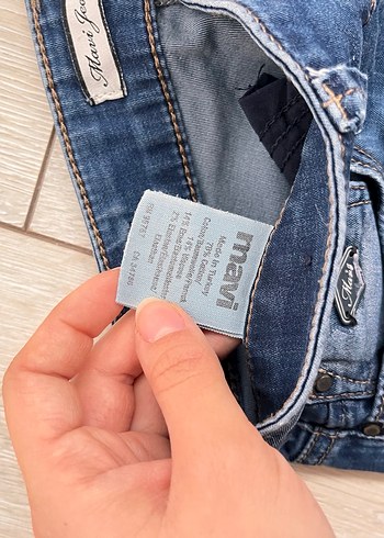 Mavi Denim Mini Şort - Görsel 3