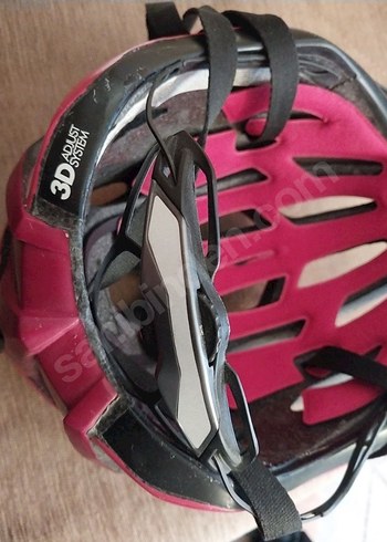 Kırmızı Baskılı Biker bisiklet Kaskı - Görsel 6