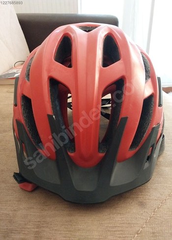 Kırmızı Baskılı Biker bisiklet Kaskı - Görsel 5