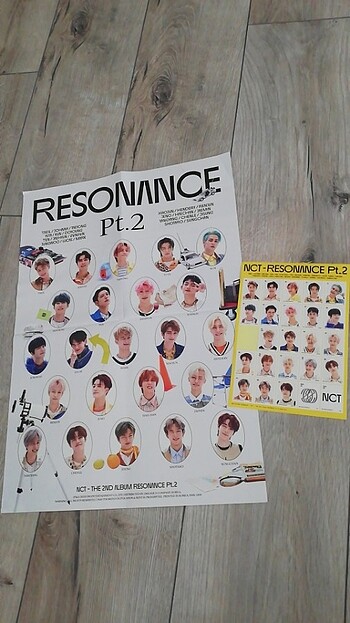 resonance orijinal poster ve sticker nct 2020 nct127 nct dream w