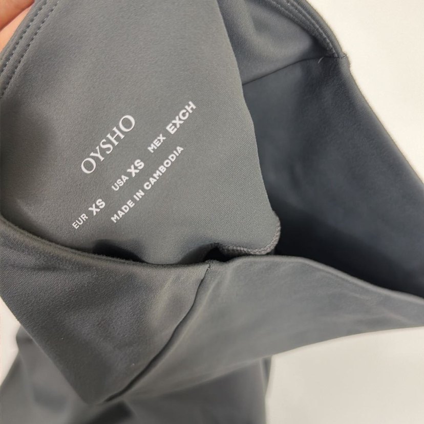 Oysho Taş Rengi İspanyol Paça Spor Tayt - Görsel 4