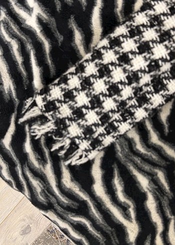 AdL Kadın Ekoseli Düğmeli Tüvit Ceket - Görsel 4