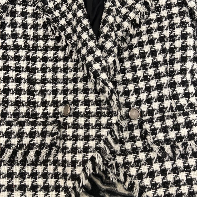 AdL Kadın Ekoseli Düğmeli Tüvit Ceket - Görsel 2