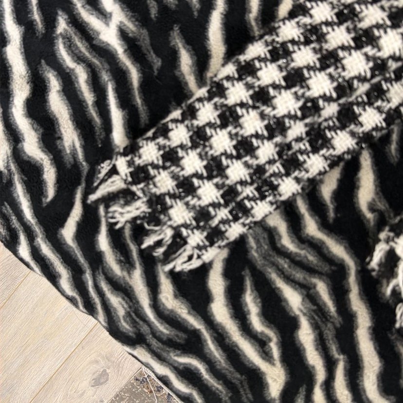 AdL Kadın Ekoseli Düğmeli Tüvit Ceket - Görsel 4