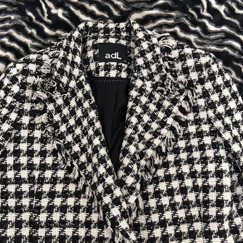 AdL Kadın Ekoseli Düğmeli Tüvit Ceket - Görsel 3