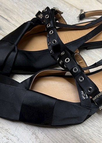 Ganni Tokalı Siyah Kadın Ayakkabı - Görsel 2