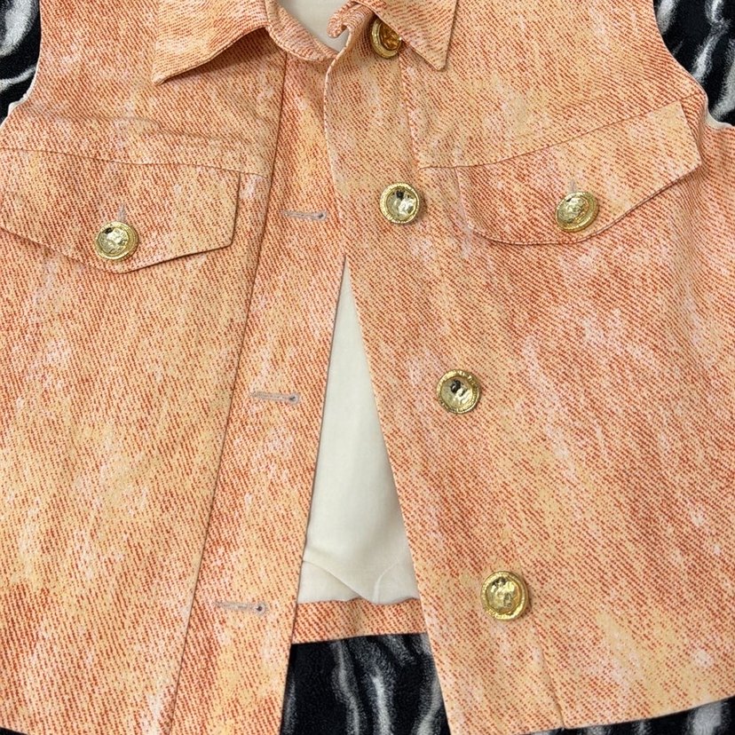 AdL Düğmeli Somon Yelek - Görsel 3