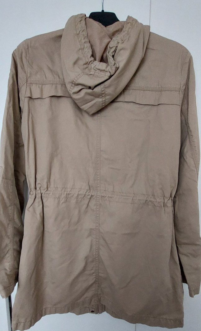 Düğmeli Bej Midi Kadın Ceket - Görsel 2