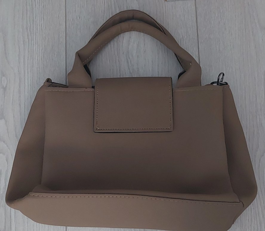 Bej Vizon Deri Tokalı Kadın Çanta - Görsel 2